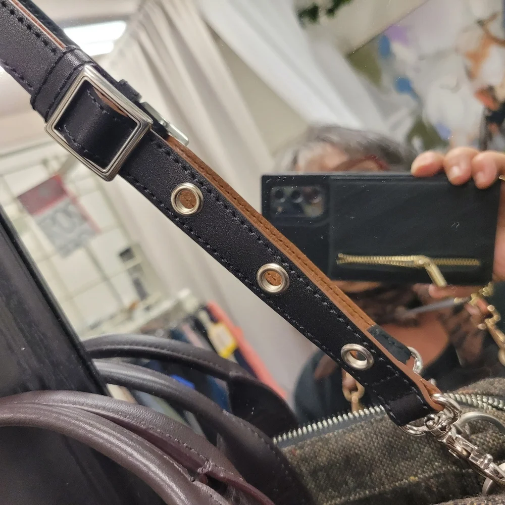 Jack Spade Tweed Bag with Pink Leather Highlights